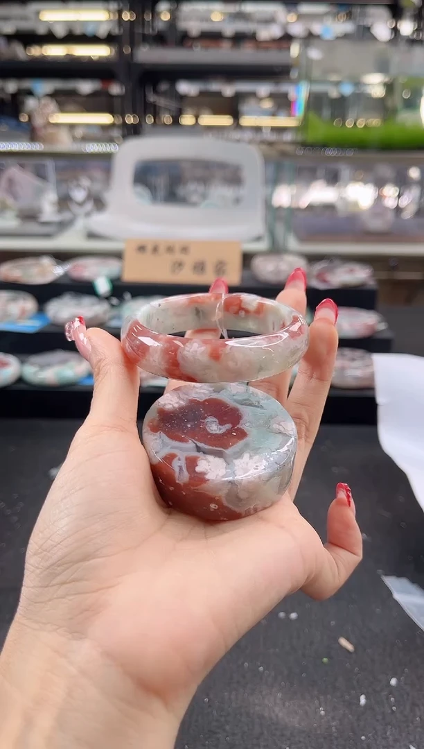 未镶嵌手镯石英质玉54-56圈口（赠品镯心）s9518