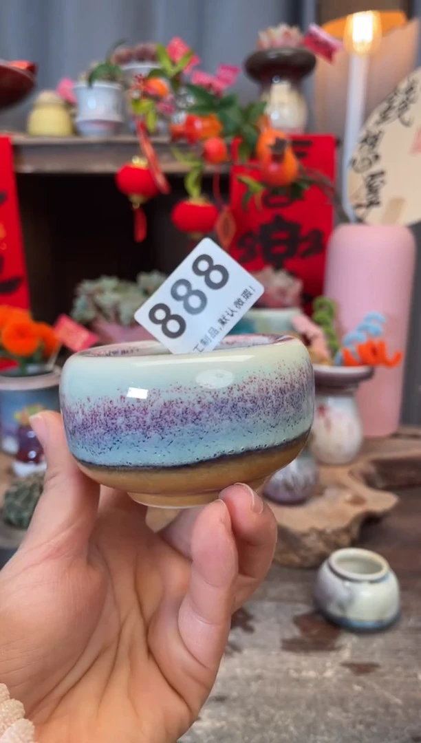 【闪购商品】摆件888知木小芳花盆