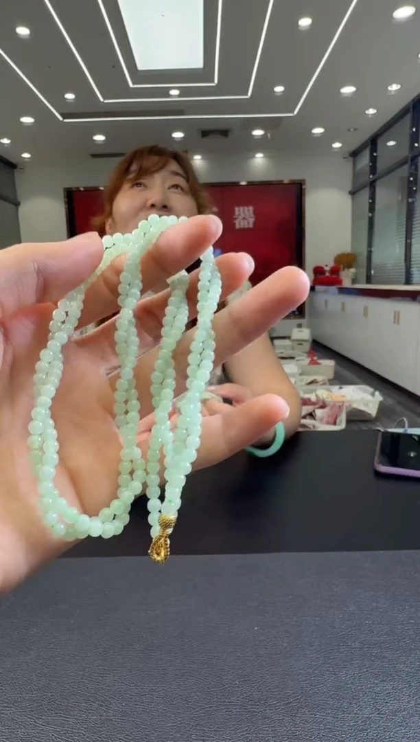 翡翠未镶嵌颈饰项链3-4（多样性发一）