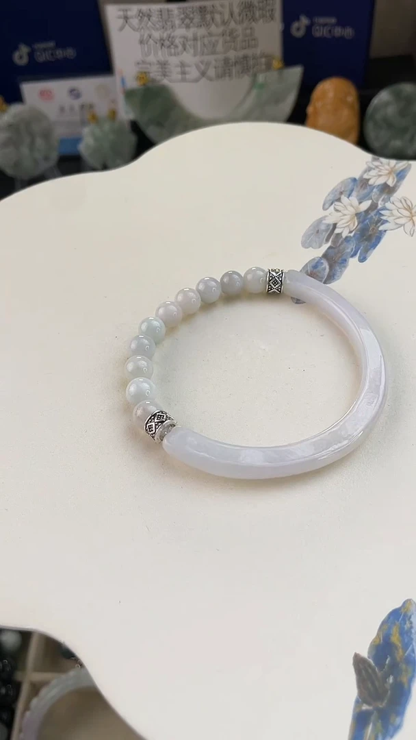 未镶嵌手链翡翠手工定制默认微瑕主播介绍为准