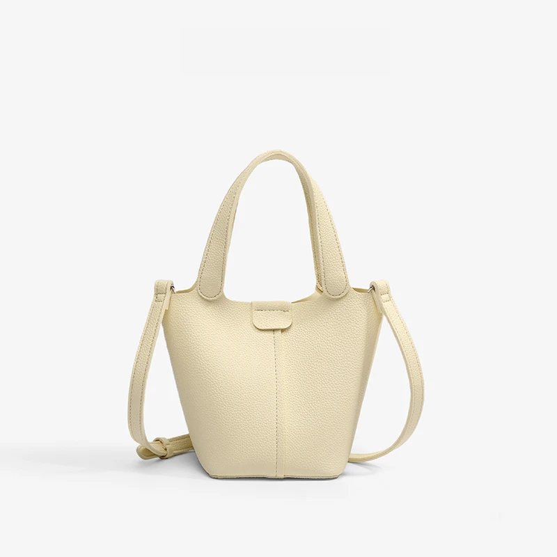 2025春夏菜篮子手拎水桶包小众设计简约百搭手提包小巧精致通勤包