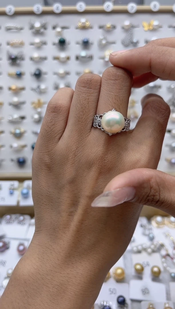 【闪购商品】淡水珍珠戒指合金164