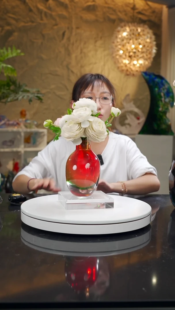 手工艺品琉璃设计款红绿香薰瓶