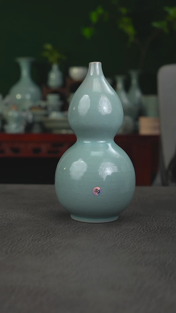 侯家窑口59号葫芦瓶19微瑕简包-二
