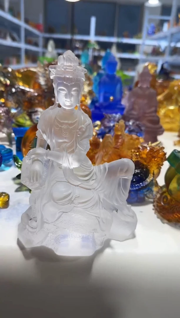 手工艺品琉璃533微瑕纯手工古法琉璃假一罚十
