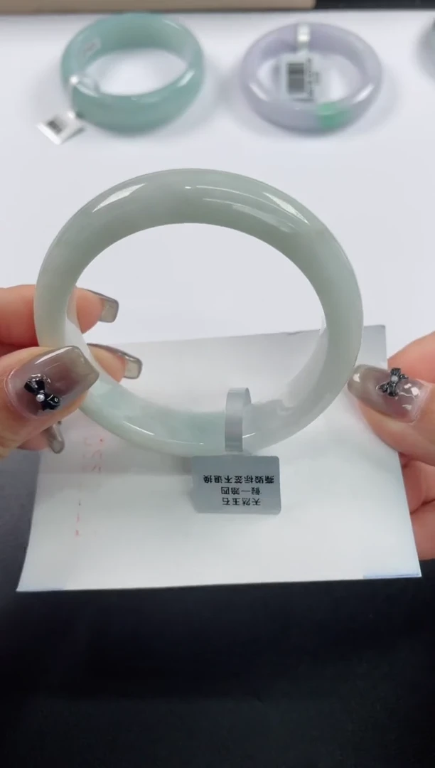 未镶嵌手镯翡翠基地发货H8976 52+