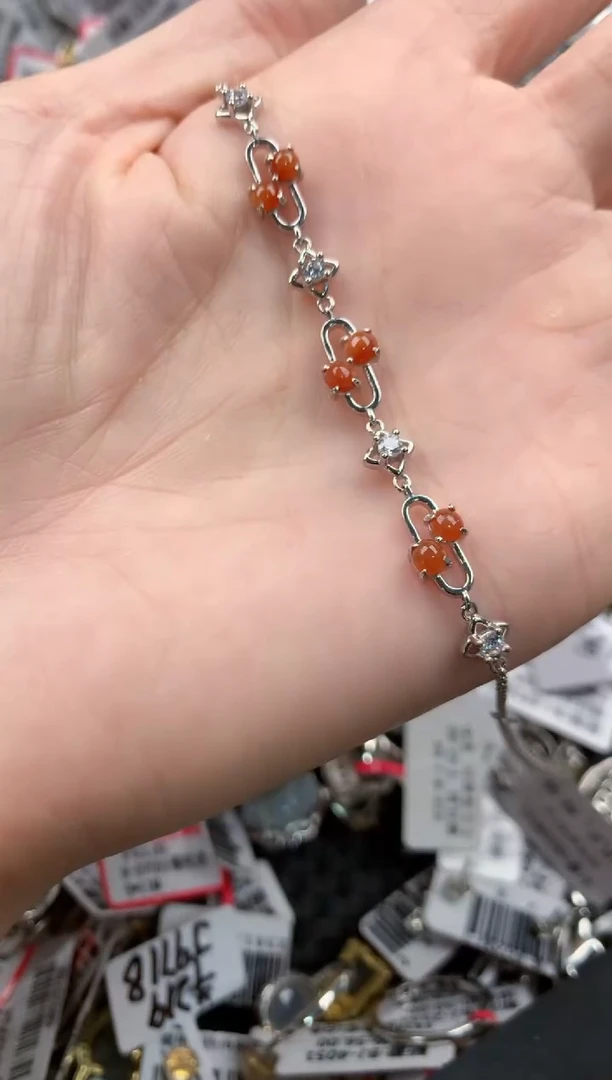 银S925镶嵌戒指翡翠555-----7