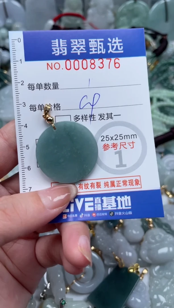 翡翠未镶嵌颈饰00..8376