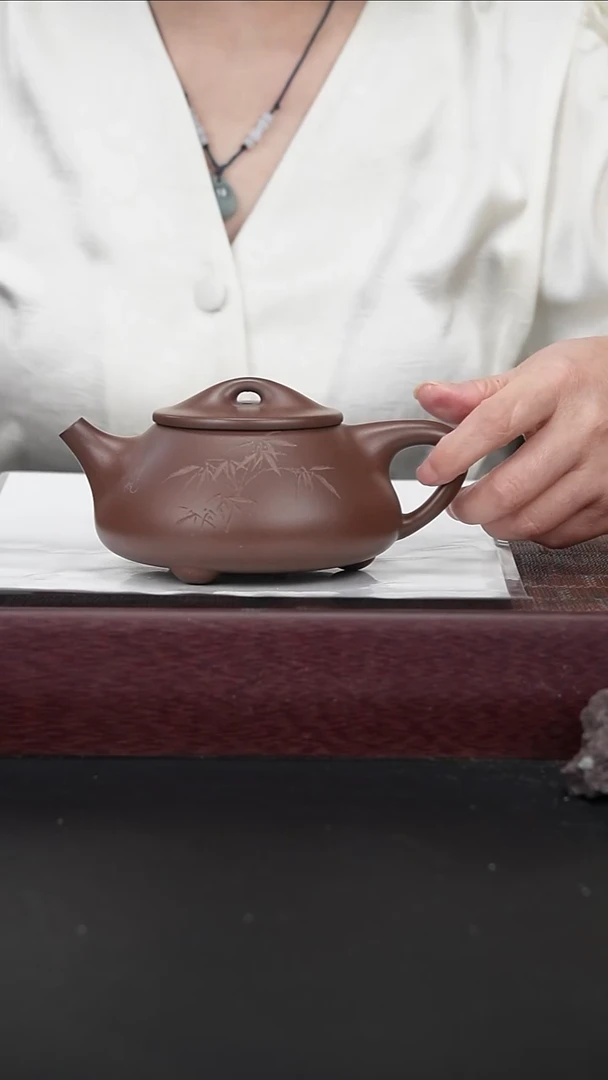 茶壶紫砂复刻 唐云石瓢350CC
