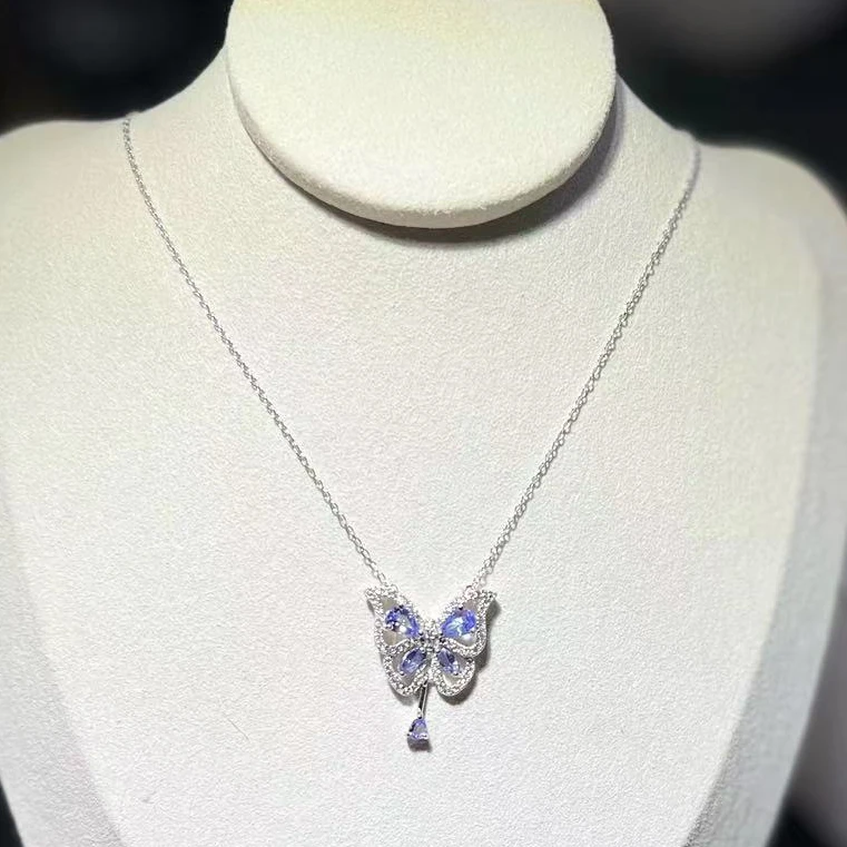 s925坦桑石项链 KT24032413