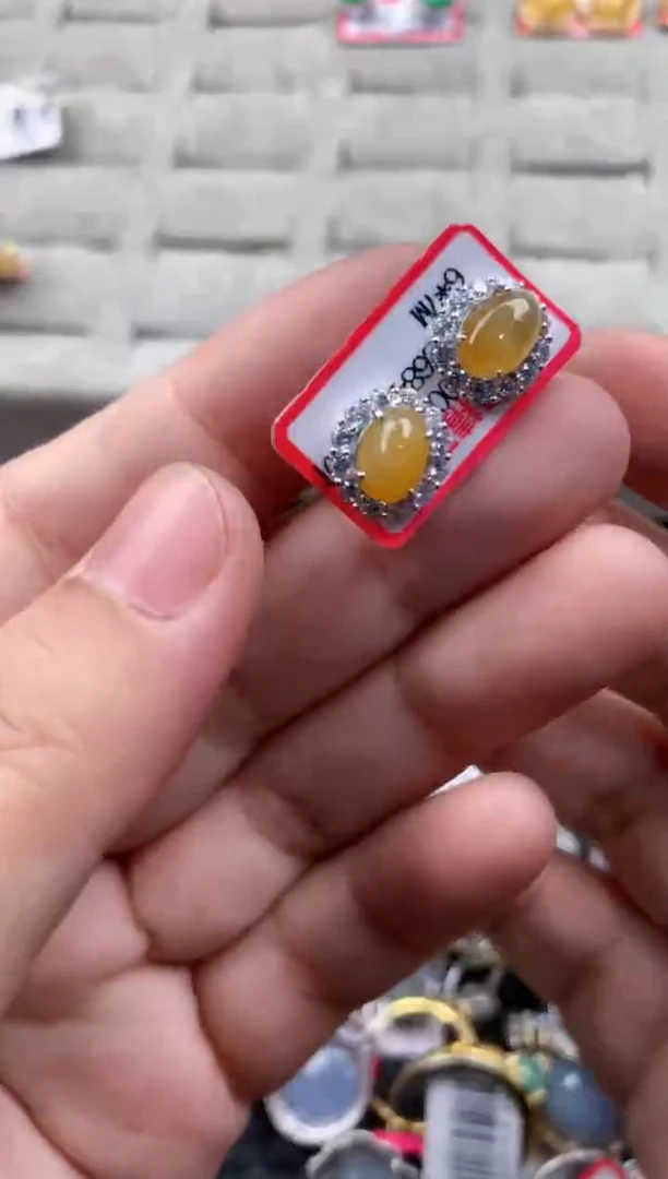 银S925镶嵌戒指翡翠1010---1