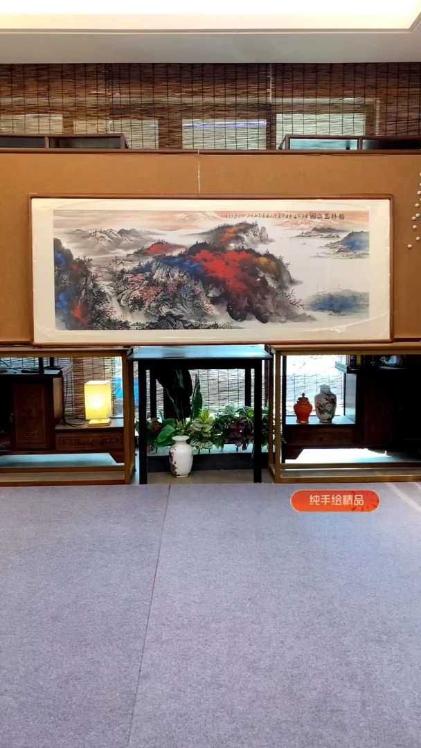 国画国画纯手绘纯实木205*85cm