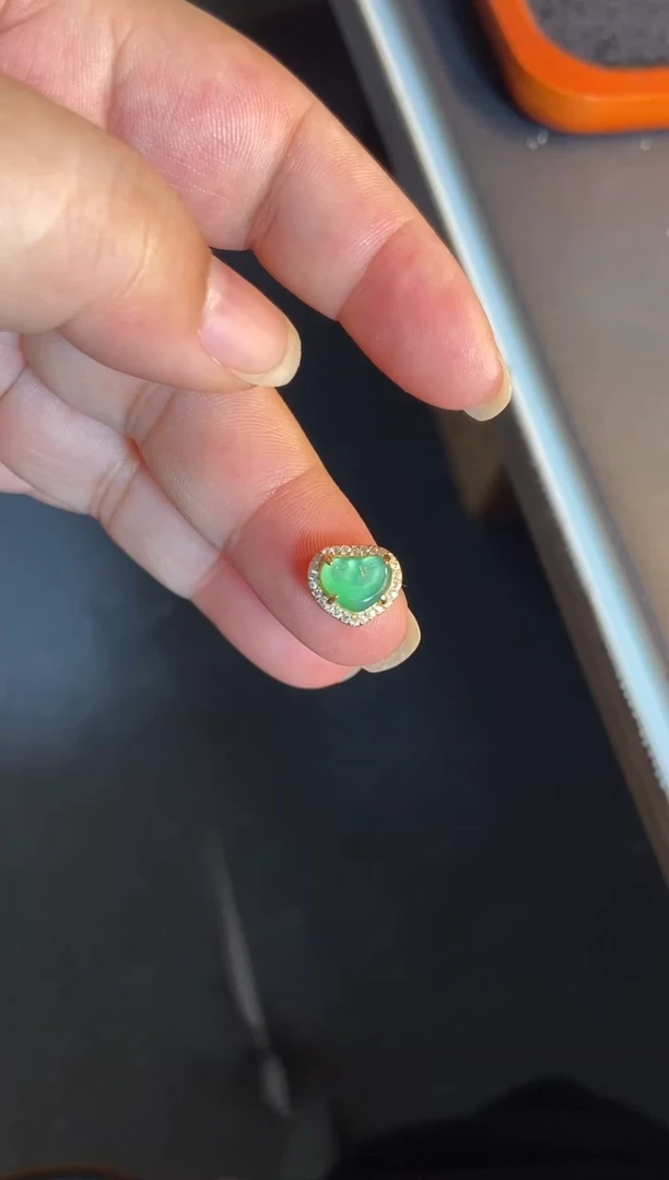 吊坠(不含链)银S925镶嵌翡翠1