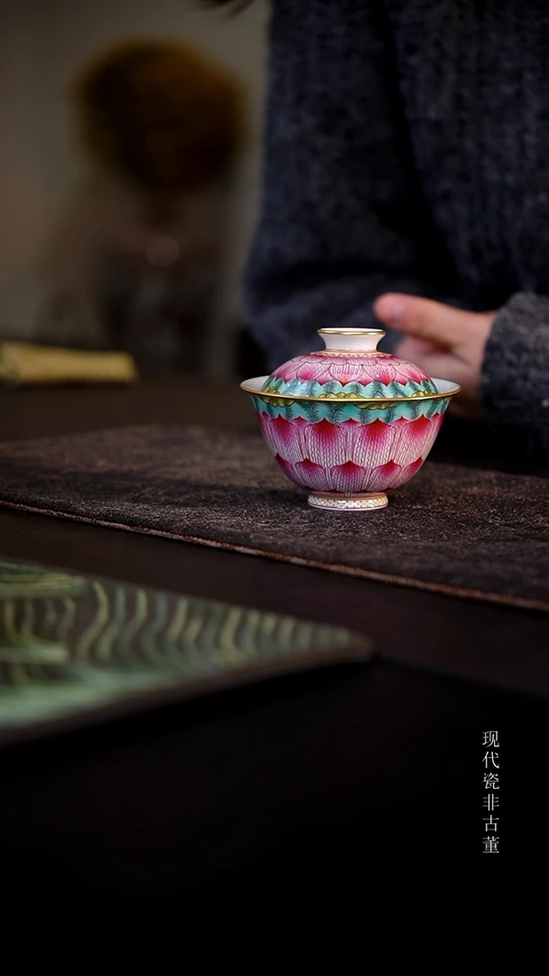 瓷片一点堂康熙五彩。。。