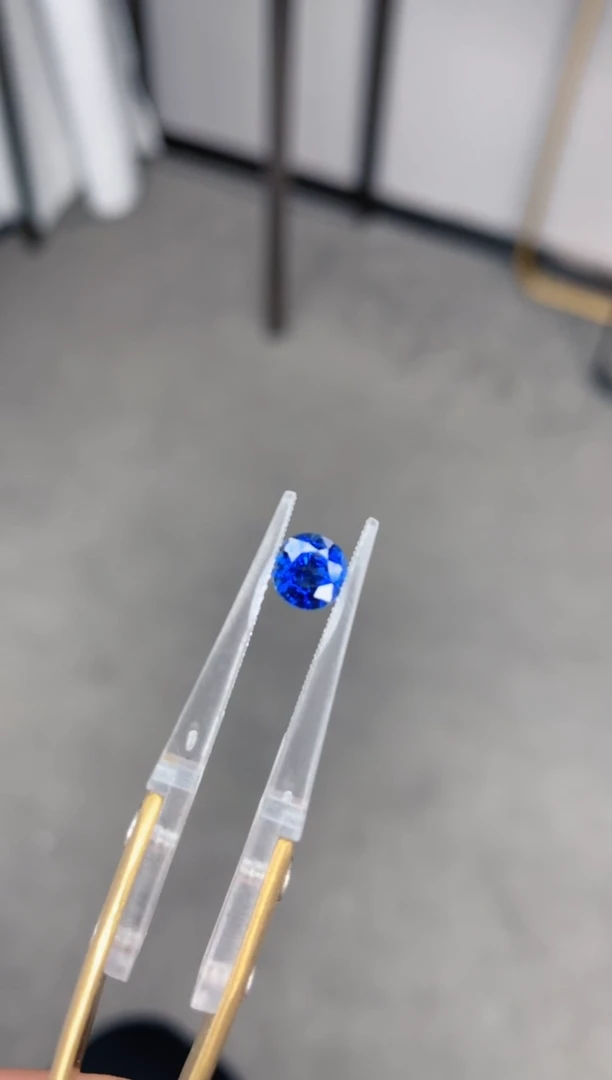 蓝宝石裸石1ct 正圆皇家蓝蓝宝石