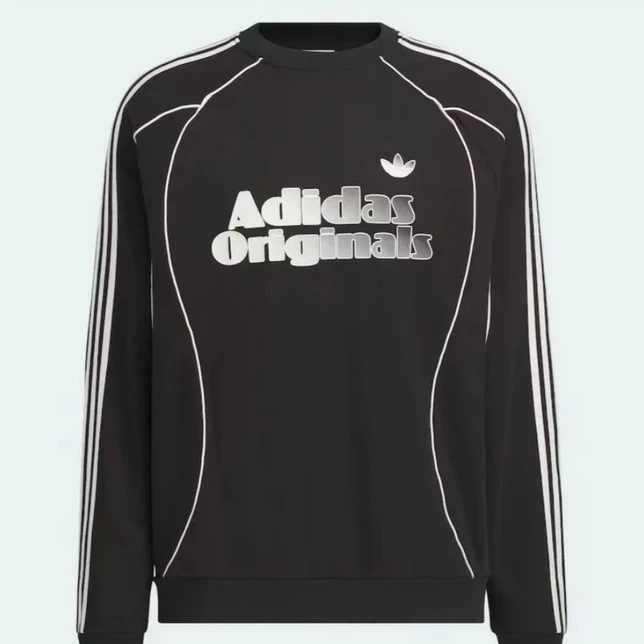 【滔搏联动】Adidas阿迪三叶草25年新款秀场款赛车服加厚卫衣JN3792