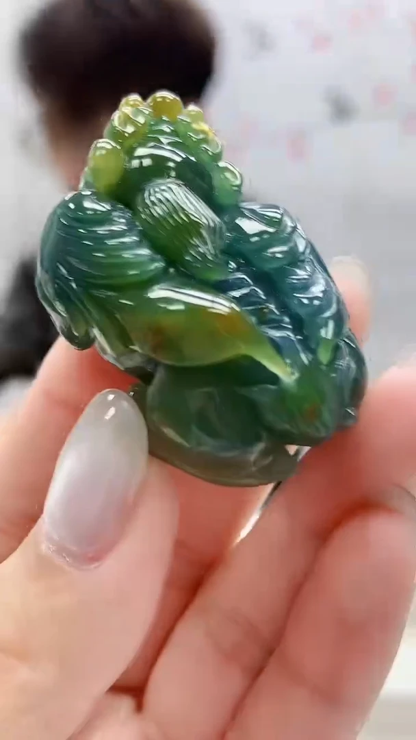 定制翡翠未镶嵌5159lr-毛货挂件197