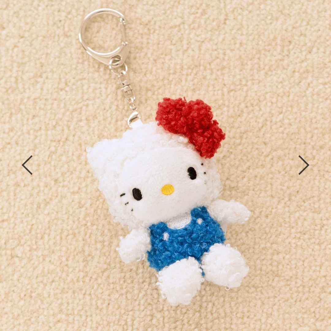 【大阪限定】Hello Kitty ME%联名 蓝白原色 Kitty钥匙扣玩偶