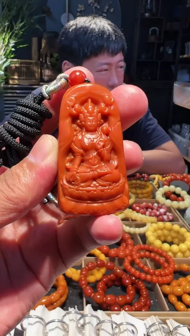 未镶嵌手串南红玛瑙挂件