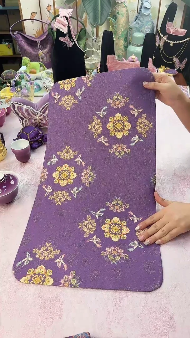 28新品 宝相花双面茶席