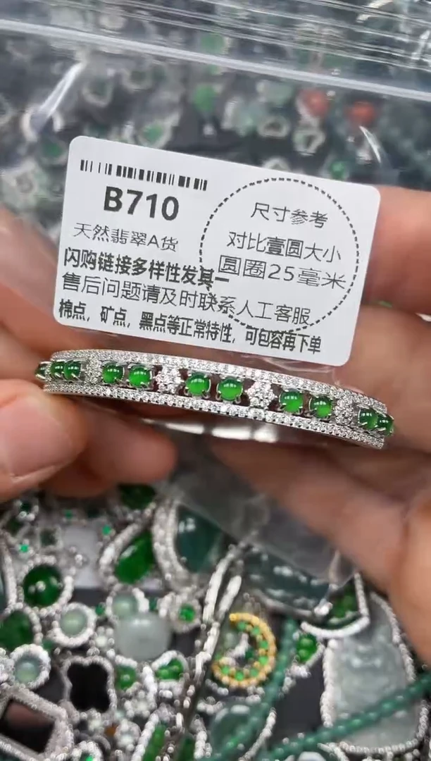 颈饰未镶嵌翡翠B710手镯