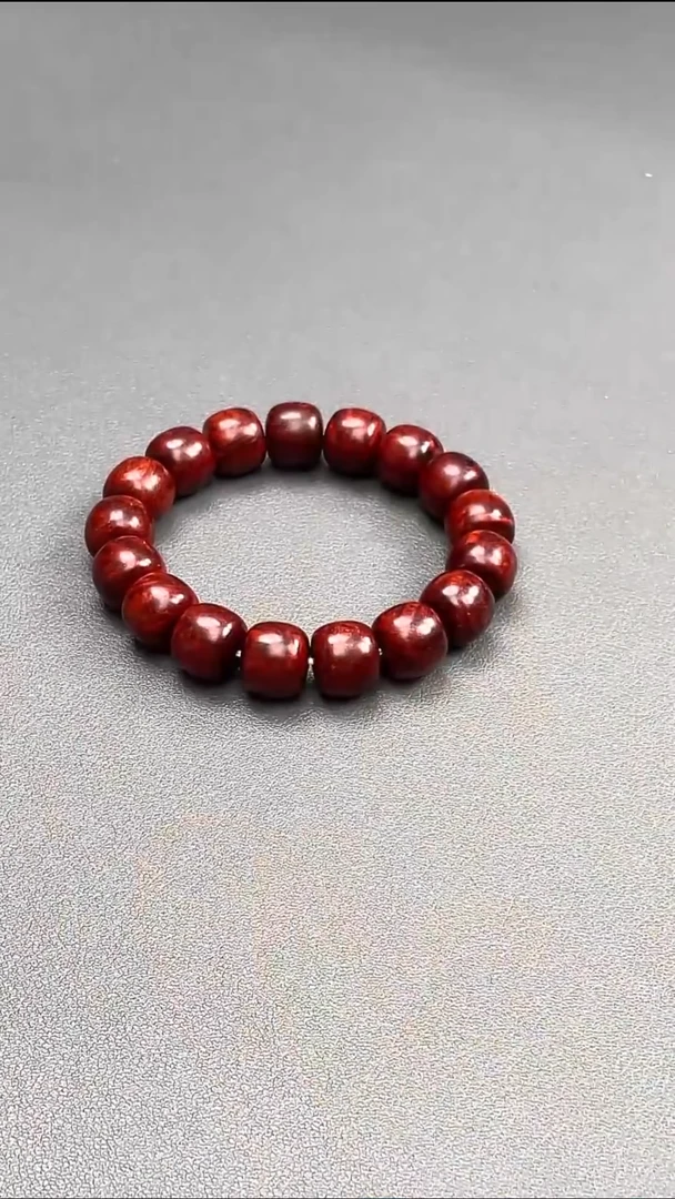 小叶紫檀12x13mm瘤疤老型手串