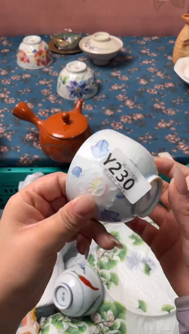 瓷片空**兰瓷器瓷器Y230