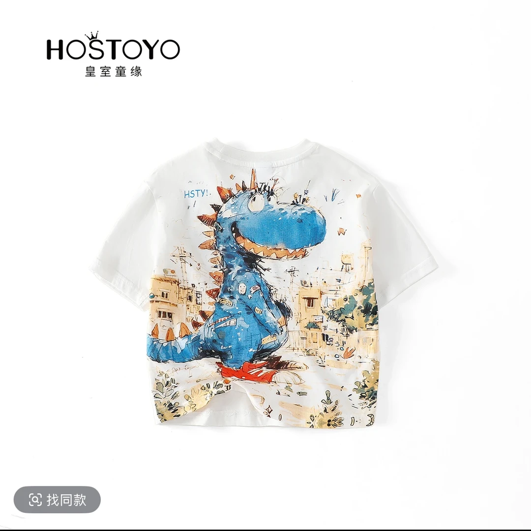2025男童夏季童趣休闲宽松T恤17230235168