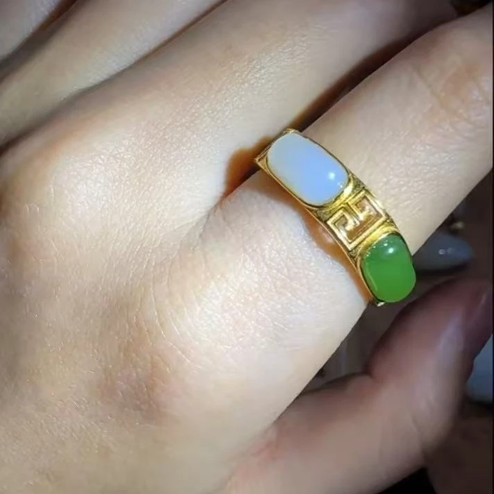 和田玉多宝四方戒多样性拍一发一