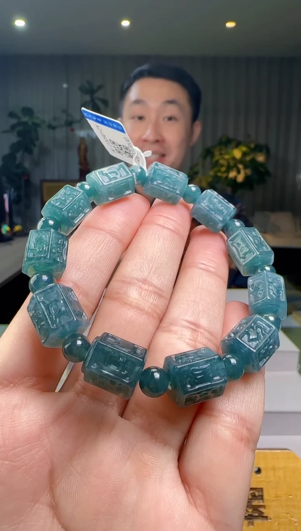 未镶嵌手串翡翠多样性发其一XM@@60B7J13630