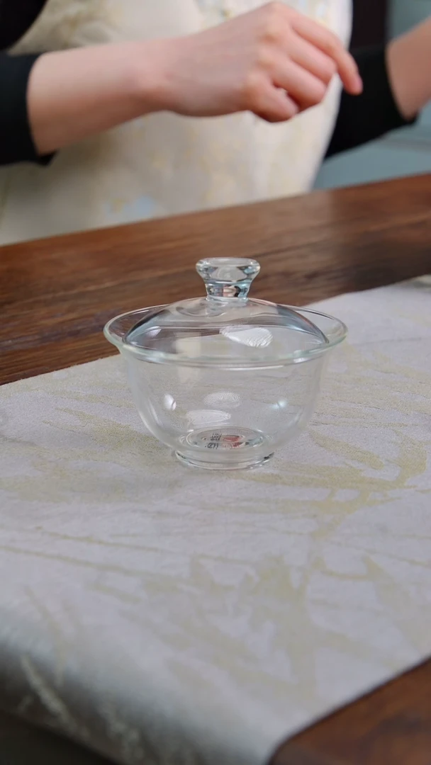 【闪购商品】翰文堂高硼硅玻璃小元宝盖碗