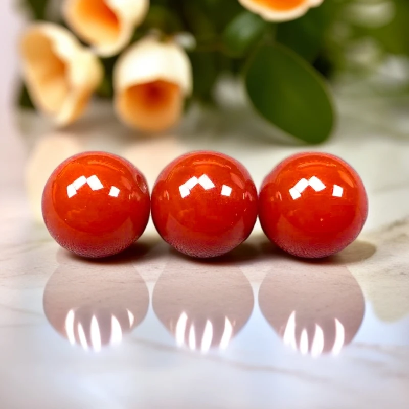 10m川料瓦西南红圆珠柿子红/锦红单珠（多样发其一）