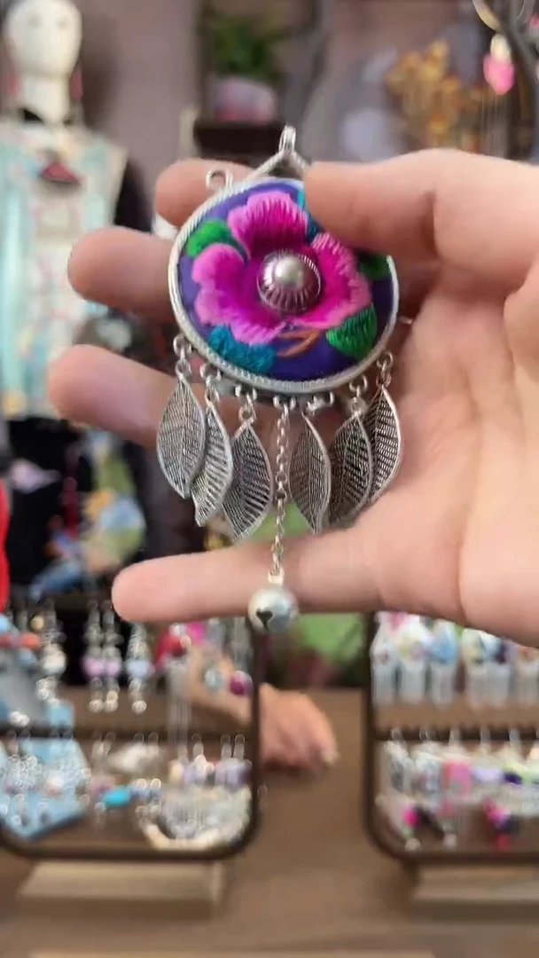 织绣民族风手工非遗老绣饰品765