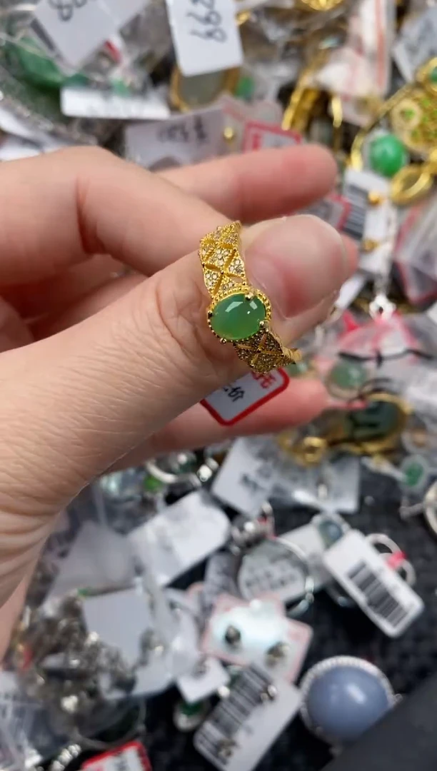 银S925镶嵌戒指翡翠j****e222---2