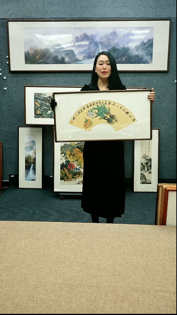 【闪购商品】国画放漏/本土画家40*80带框