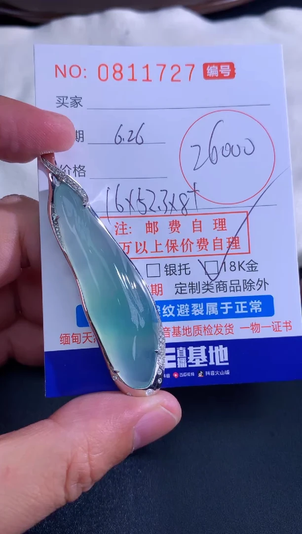 翡翠未镶嵌颈饰天然A货翡翠