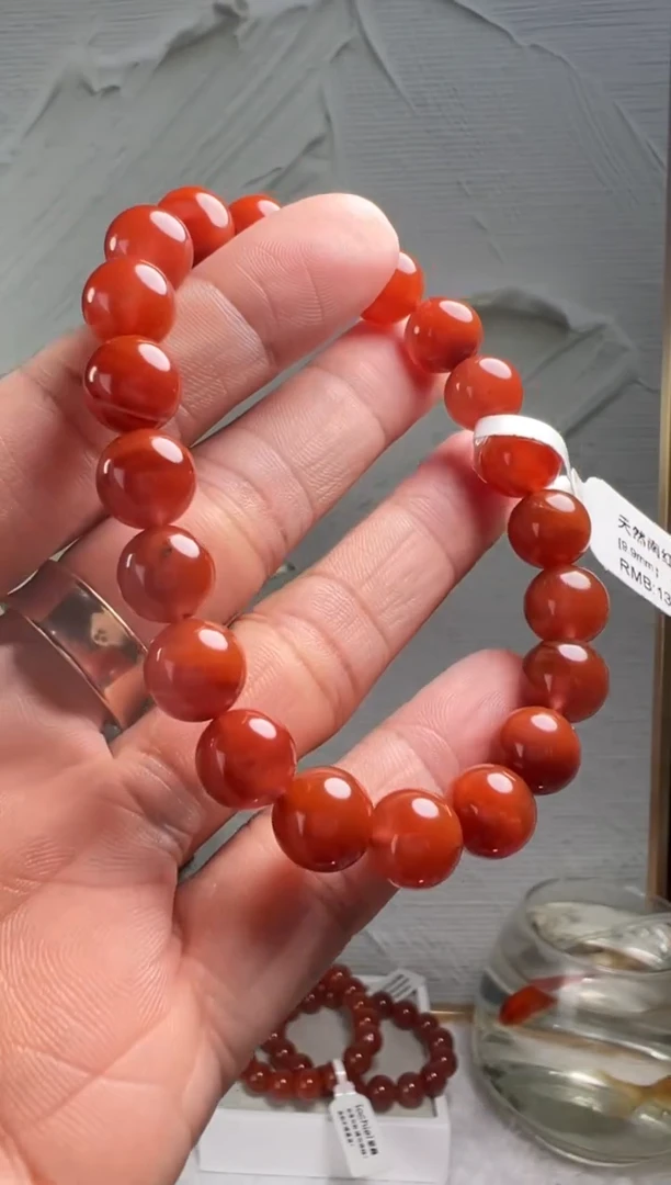 手串未镶嵌南红玛瑙南红玛瑙（默认微瑕）