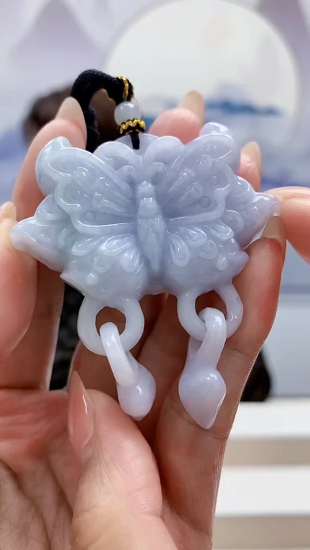 未镶嵌定制翡翠5159MM-毛货挂件36