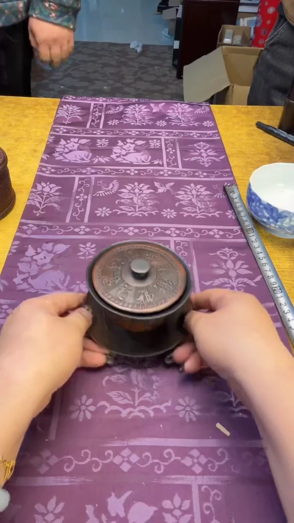 瓷片瓷器瓷器瑕疵瓷瓷瓷41百福盖碗