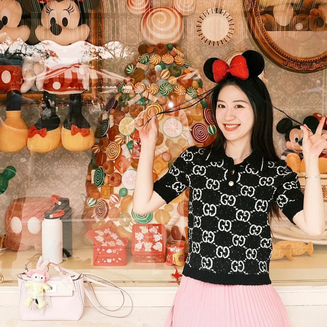 99新 GUCCI/古驰  图案印花短袖Polo衫/尺码M（胸围约94）/VH003171