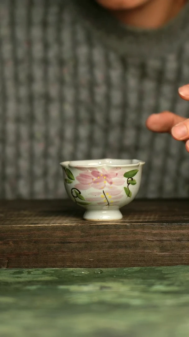 陶瓷青诗集手工手绘瓷器