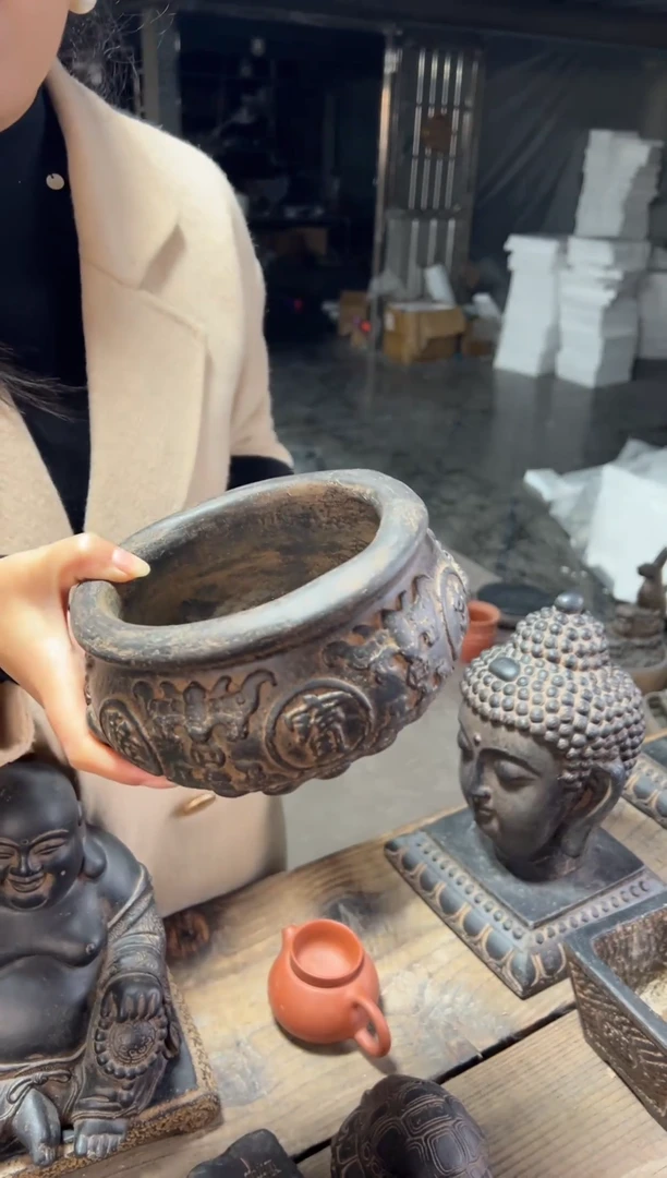 陶土【火山泥】聚宝盆