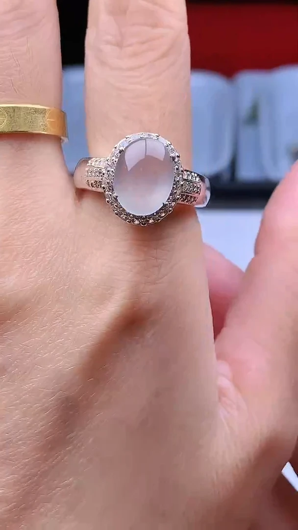 翡翠裸石缅甸A货+证书