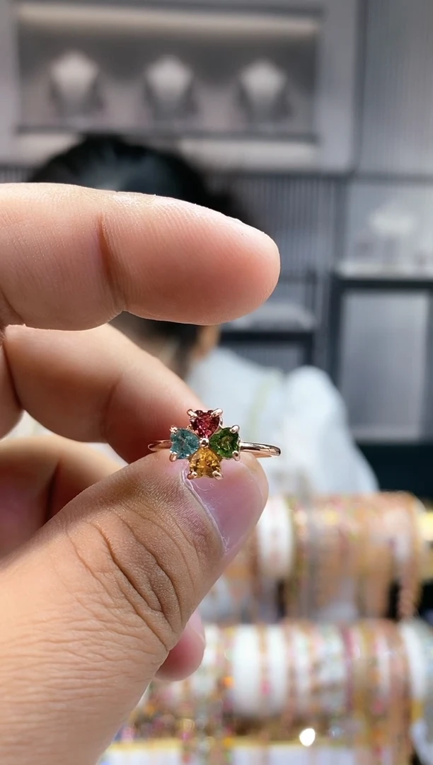 银S925镶嵌戒指碧玺354354354354354