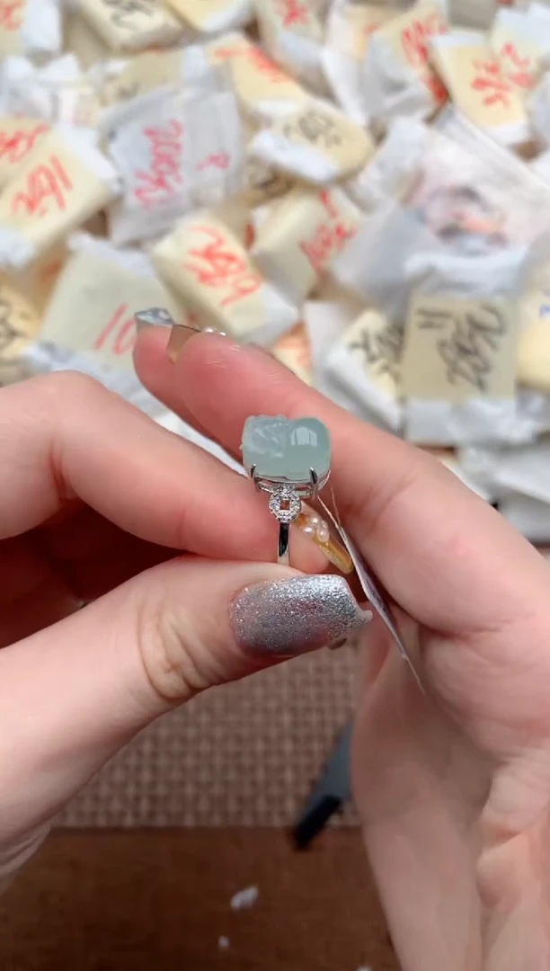 银S925镶嵌挂件翡翠—