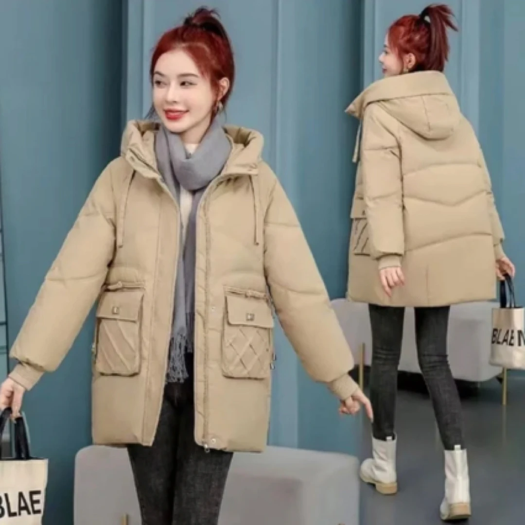 2024年新款女棉服冬装加厚保暖时尚爆款防寒洋气高品质连帽休闲
