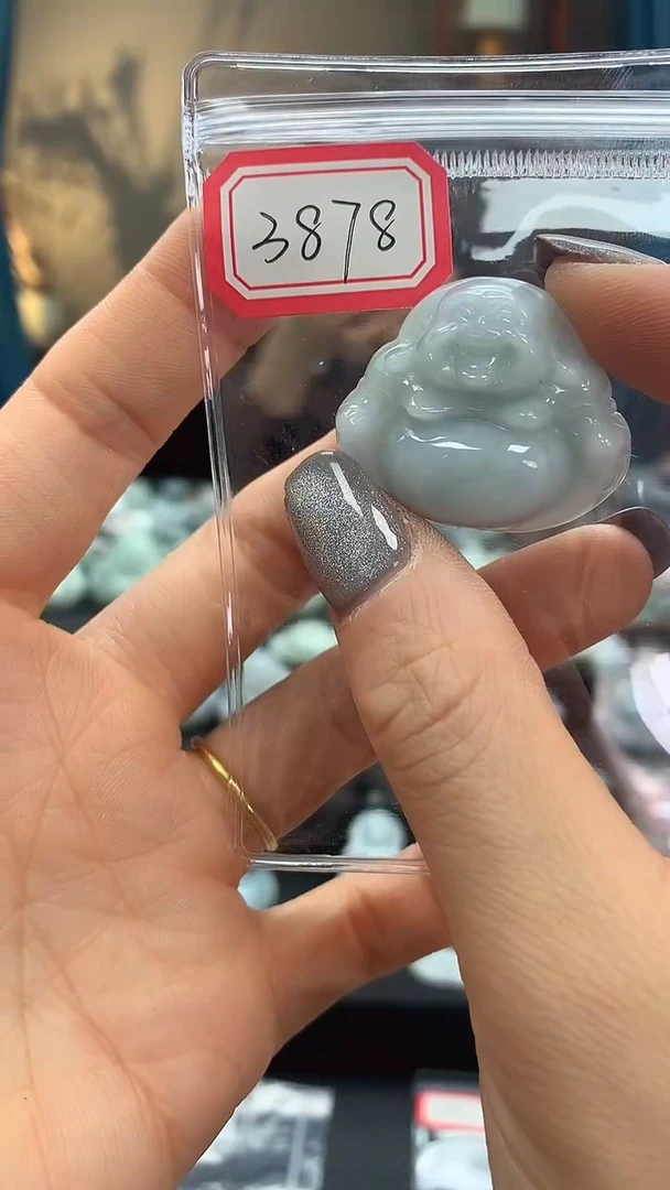 颈饰未镶嵌翡翠佛公3878