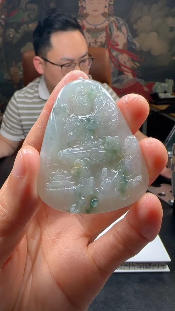 【闪购商品】定制翡翠未镶嵌L-@@QJXC11846