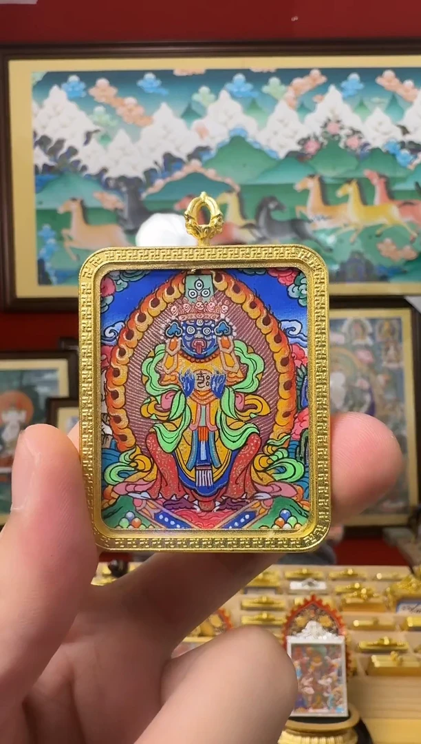 吊坠扎老师-热贡纯手绘-刀刀