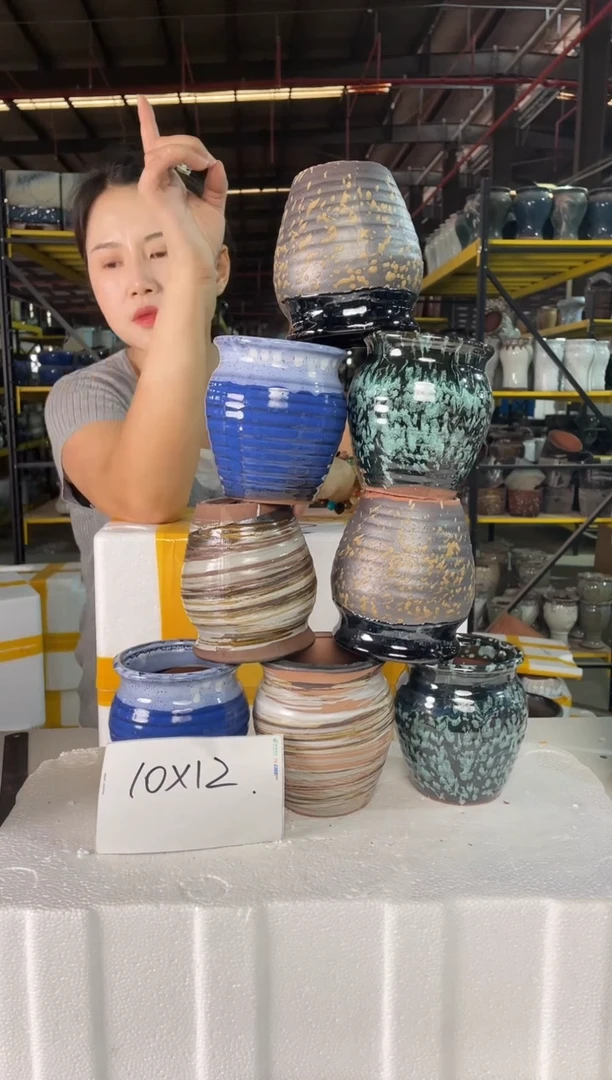 宜兴紫砂粗陶花盆盆